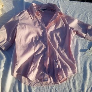 Pink button down